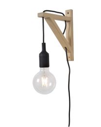 LUCIDE FIX WALL - WANDLAMP - 1XE27 - ZWART