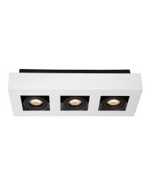 LUCIDE XIRAX - PLAFONDSPOT - LED DIM TO WARM - GU10 - 3X5W 2200K/3000K - WIT