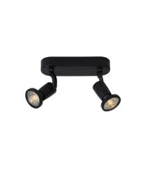 LUCIDE JASTER-LED - PLAFONDSPOT - LED - GU10 - 2X5W 2700K - ZWART