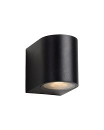 LUCIDE ZORA-LED - APPLIQUE MURALE EXT. - LED DIMMABLE - GU10 - 1X5W 3000K - IP44 - NOIR