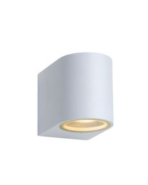 LUCIDE ZORA-LED - APPLIQUE MURALE EXT. - LED DIMMABLE - GU10 - 1X5W 3000K - IP44 - BLANC