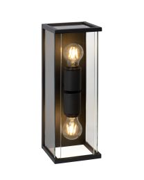 LUCIDE CLAIRE - WANDLAMP BUITEN - 2XE27 - IP54 - ANTRACIET