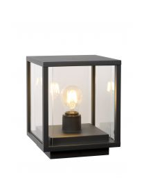 LUCIDE CLAIRE - LAMPE SUR PIEDESTAL EXT. - 1XE27 - IP54 - ANTHRACITE