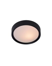 LUCIDE LEX PLAFONDLAMP DIA 25CM 1XE27 ZWART