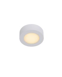 LUCIDE BRICE-LED PLAFONDLAMP BADKAMER DIMBAAR DIA 11,7CM WIT