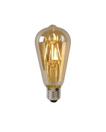 LUCIDE ST64 - AMPOULE FILAMENT - DIA 6,4 CM - LED DIMM. - E27 - 1X5W 2700K - AMBRE