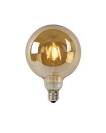 LUCIDE G125 - FILAMENT LAMP - DIA 12,5 CM - LED DIMB. - E27 - 1X8W 2700K - AMBER