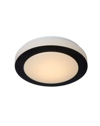 LUCIDE DIMY - PLAFONNIÈRE SALLE DE BAIN - DIA 28,6 CM - LED DIMM. - 1X12W 3000K - IP21 - 3 STEPDIM - NOIR