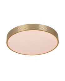 LUCIDE MALIN PLAFONDLAMP LED DIMBAAR DIA 39CM 24W MAT GOUD / MESSING